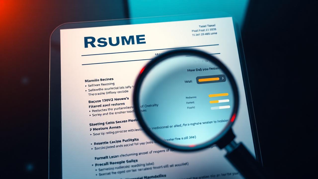 Recruiter reviewing AI resume screening scores with reasoning evidence